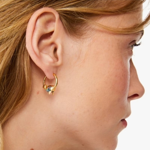 🔹️Kate Spade 🔹️What A Catch Fish Huggies [$79 MSRP] - Picture 2 of 3